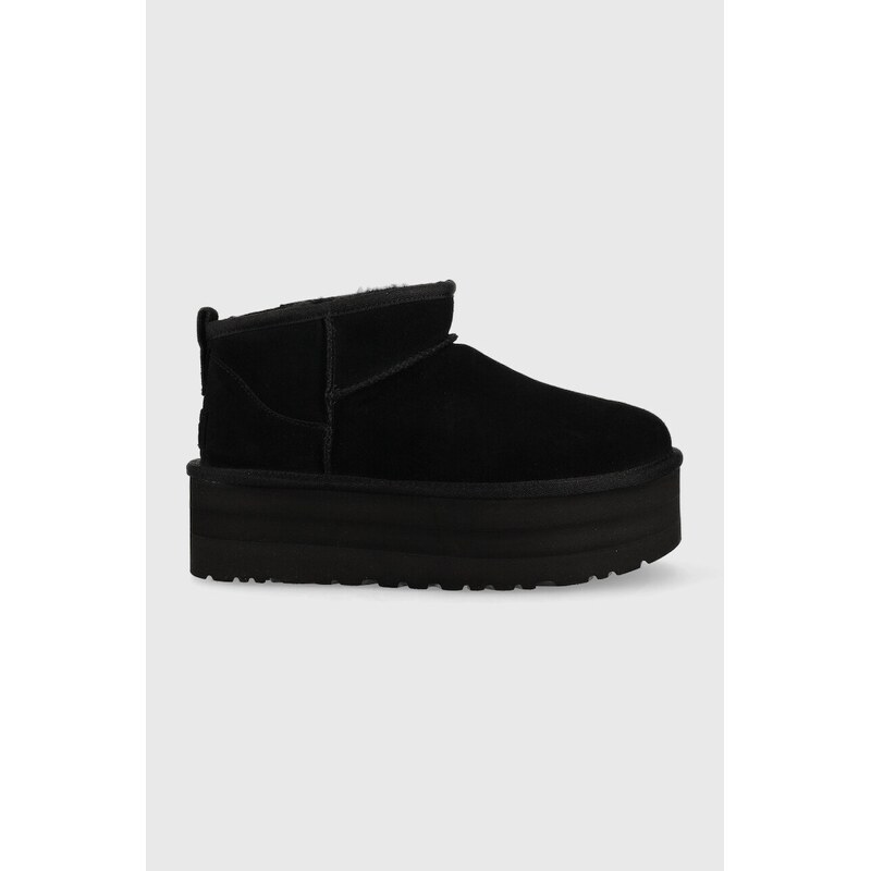 UGG Semišové sněhule UGG W Classic Ultra Mini Platform
