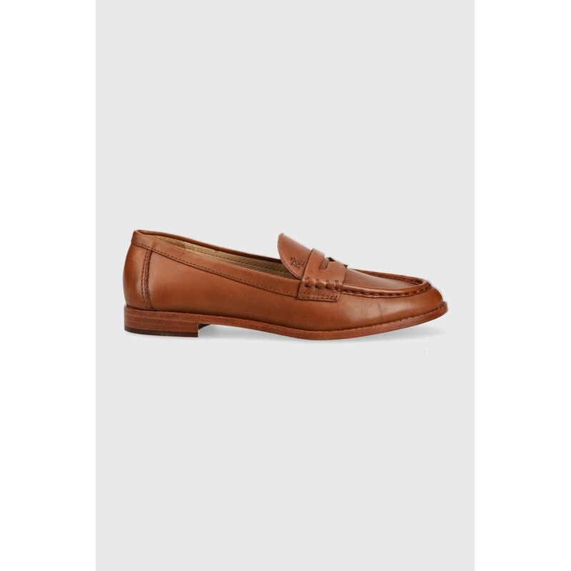 Kožené mokasíny Lauren Ralph Lauren Wynnie 73697535