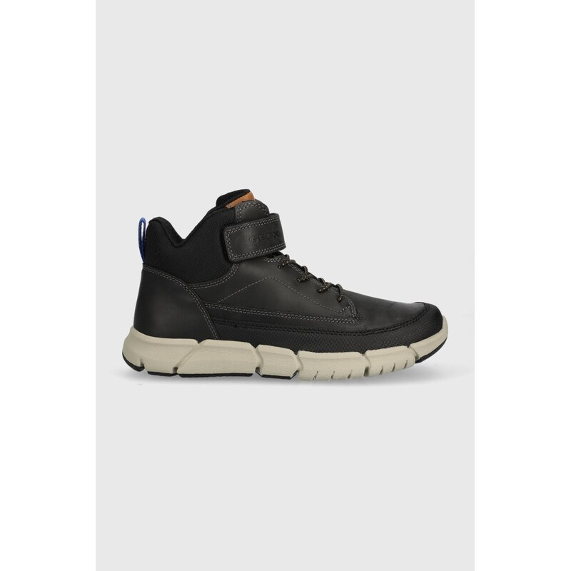 Geox Dětské kožené sneakers boty Geox