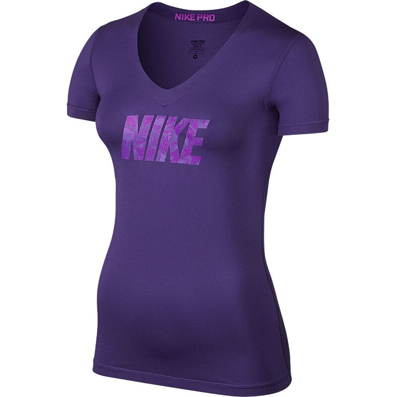 Termo tričko Nike Pro Graph dám. fialová