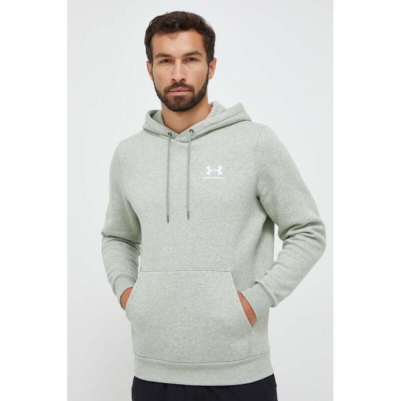 Under Armour mikina s kapucí pánská s bavlnou Essential Fleece