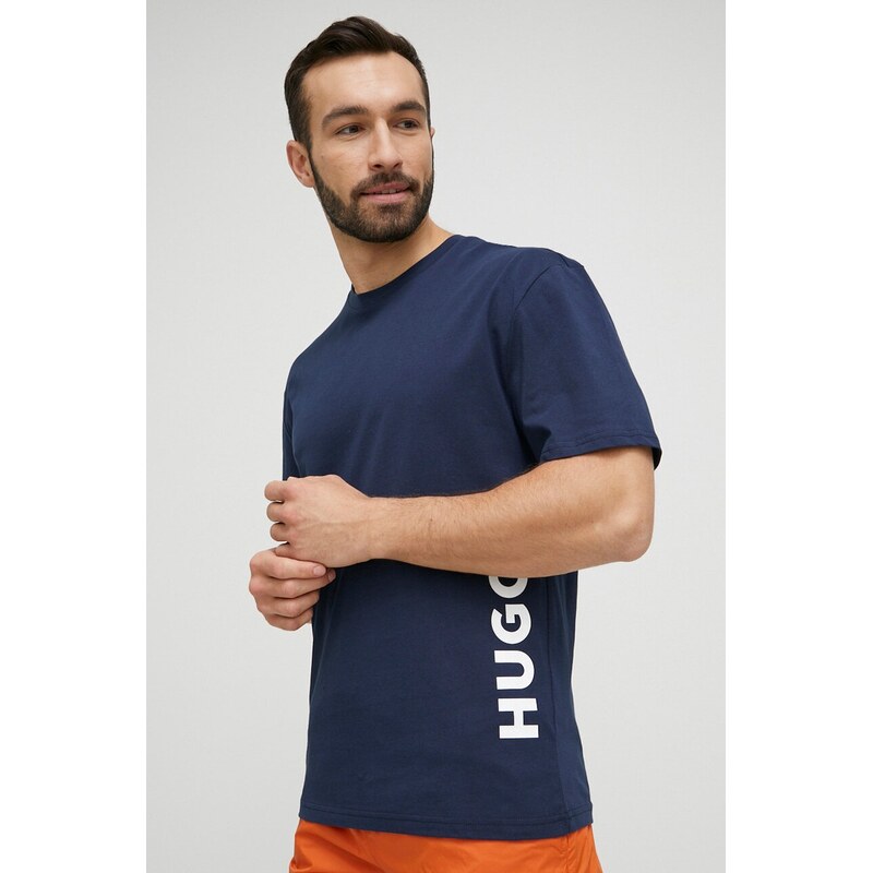 Plážové tričko HUGO T-SHIRT RN RELAXED