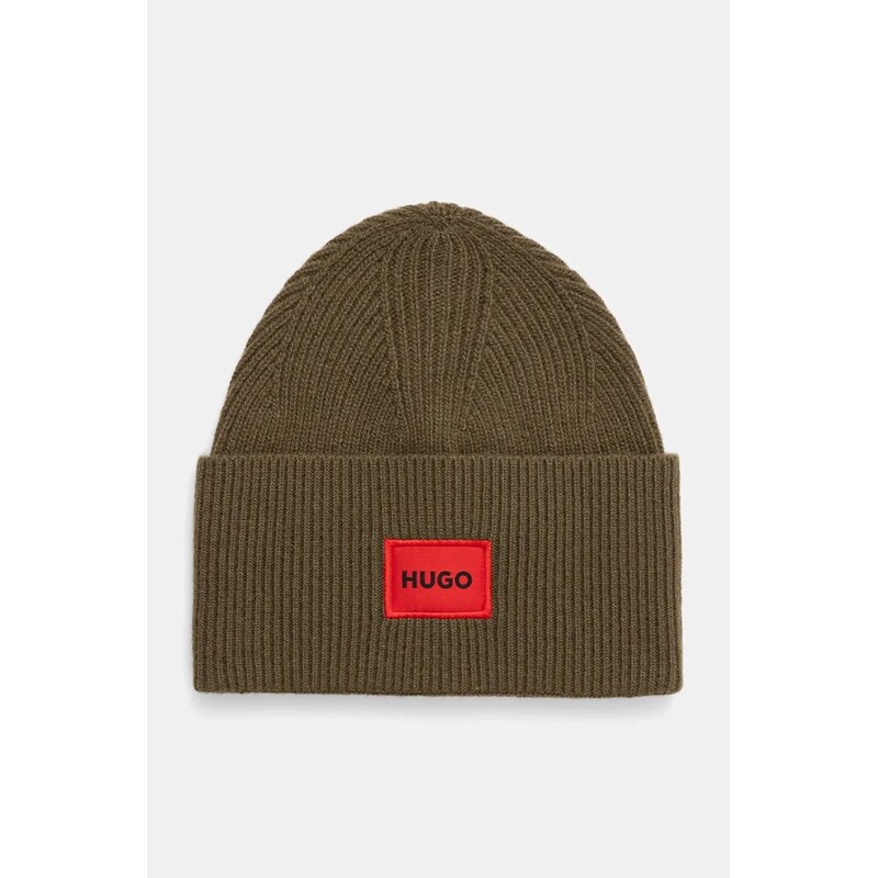 HUGO Vlněná čepice HUGO Xaff 6
