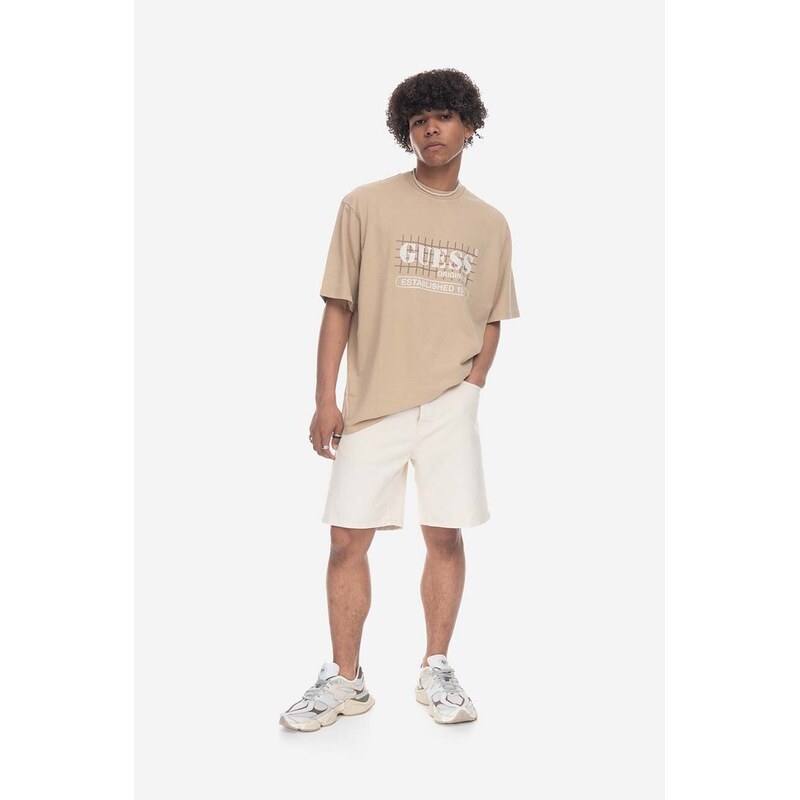 Guess Originals Tričko Guess Washed Grid Logo Tee