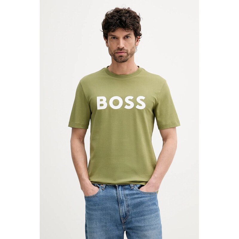 BOSS Bavlněné tričko BOSS