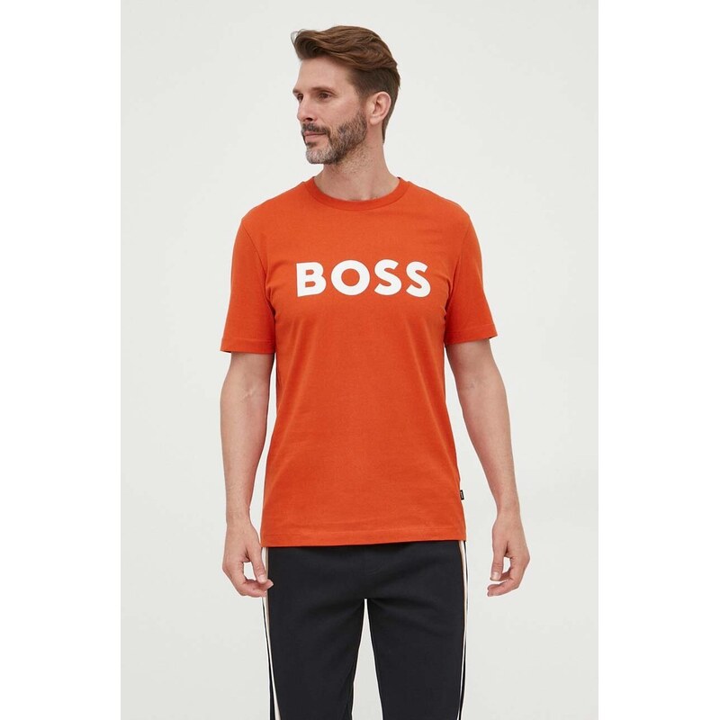 BOSS Bavlněné tričko BOSS
