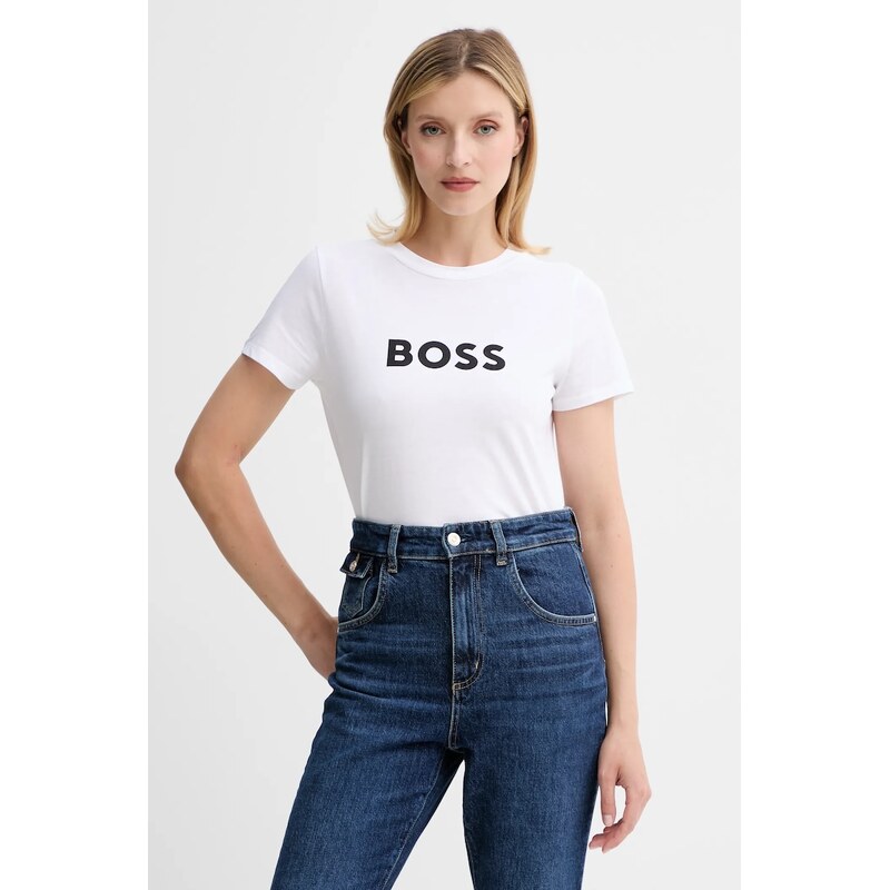 Bavlněné tričko BOSS Orange BOSS ORANGE C_Elogo_5 110535714
