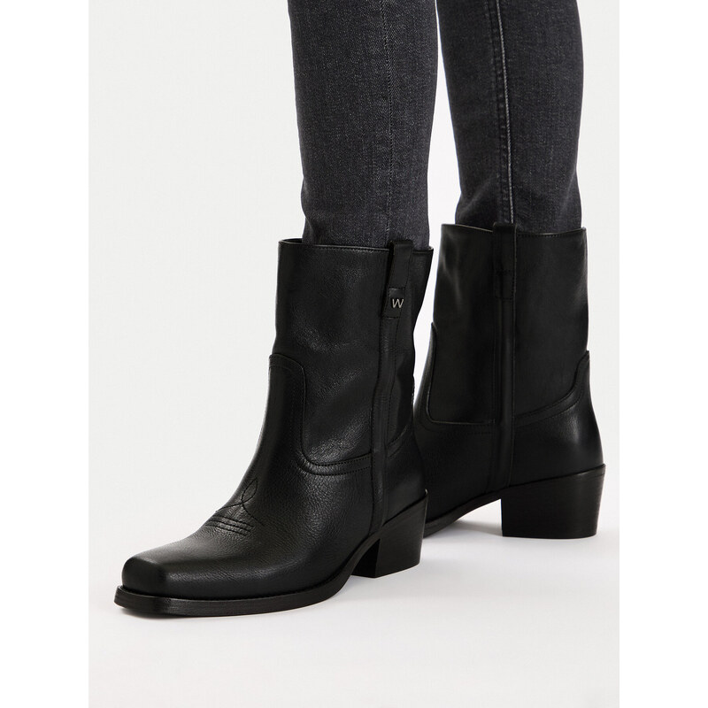 Dámské černé polokozačky Weekend Max Mara