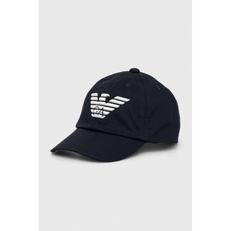 Emporio Armani Dětská bavlněná kšiltovka Emporio Armani