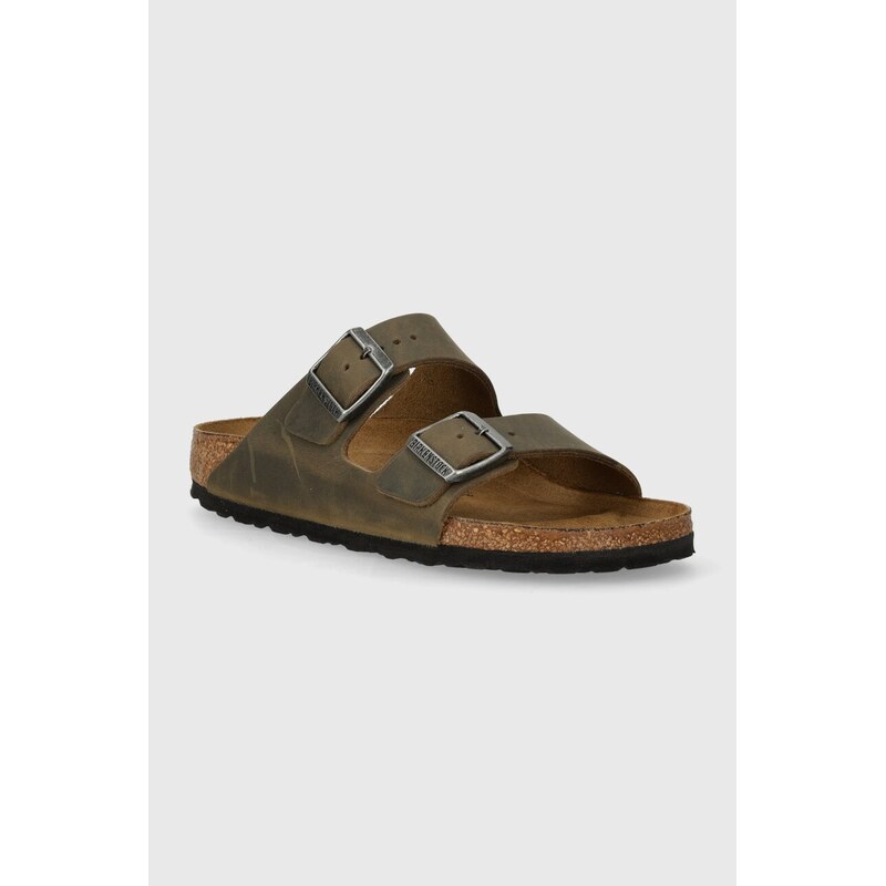 Birkenstock Nubukové pantofle Birkenstock Arizona