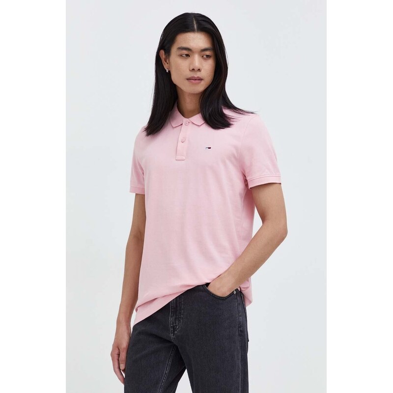 Tommy Jeans Bavlněné polo tričko Tommy Jeans