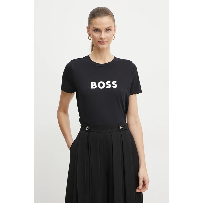 Bavlněné tričko Boss Orange BOSS ORANGE C_Elogo_5 110535713