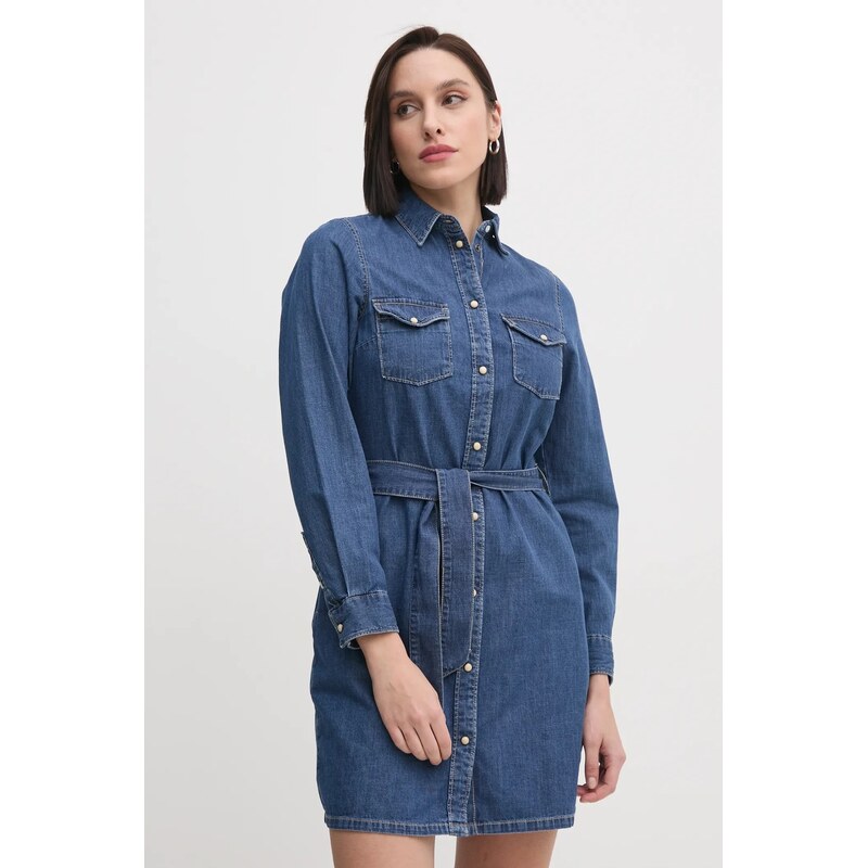 Pepe Jeans Džínové šaty Pepe Jeans REGULAR DENIM DRESS