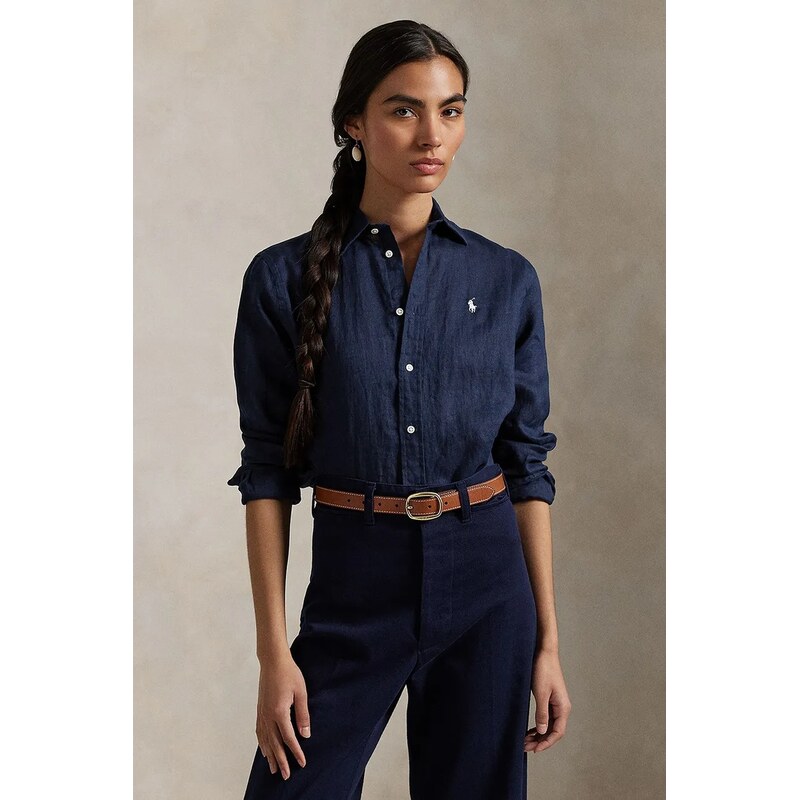 Lněná košile Polo Ralph Lauren 103424060