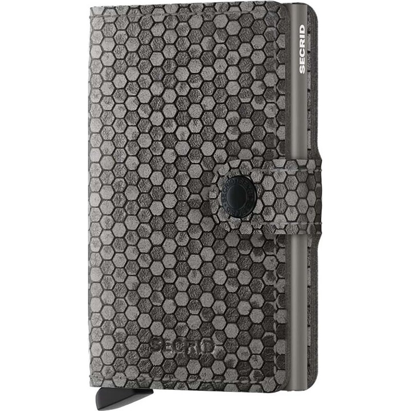 Secrid Kožená peněženka Secrid Miniwallet Hexagon Grey