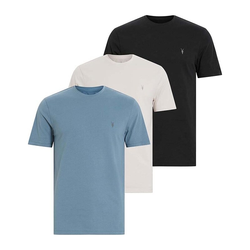 Bavlněné tričko AllSaints BRACE 3-pack
