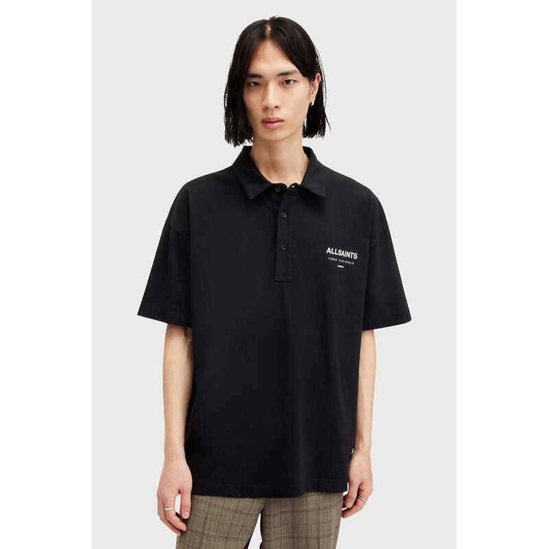 Bavlněné polo tričko AllSaints UNDERGROUND SS POLO