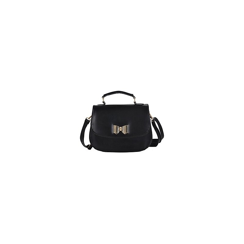 LightInTheBox Women's Bow Detail Satchel Messenger Bag PU Leather Shoulder Bags