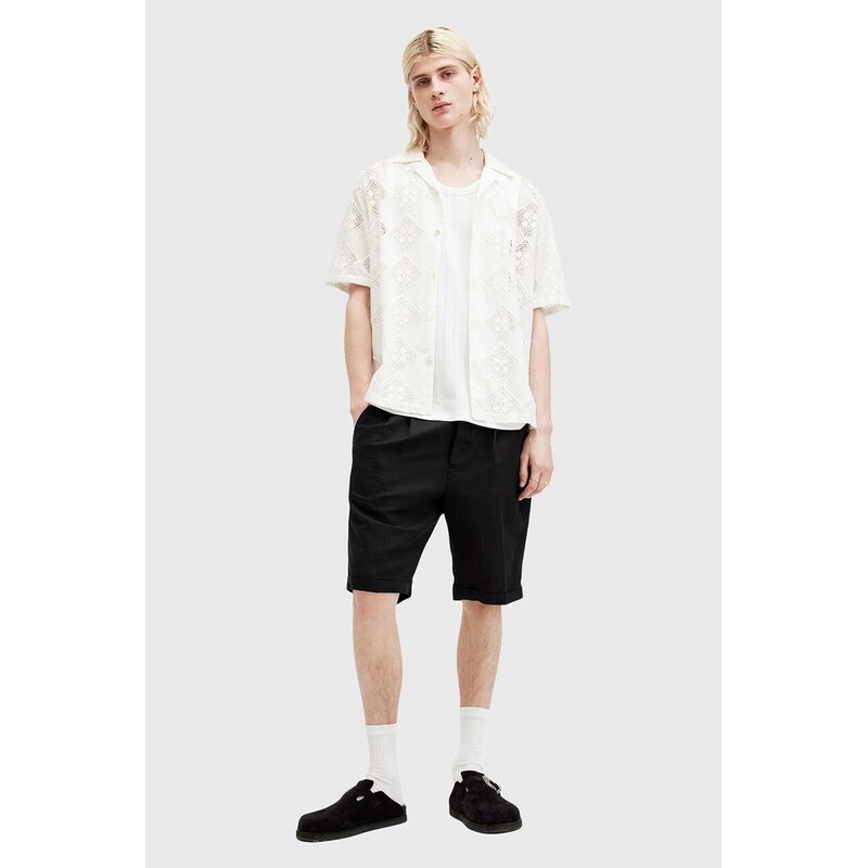AllSaints Plátěné kraťasy AllSaints ORA TALLIS