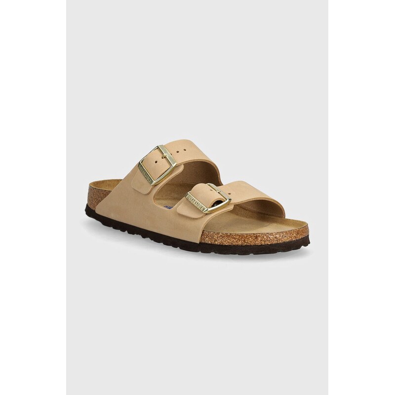 Birkenstock Nubukové pantofle Birkenstock Arizona SFB