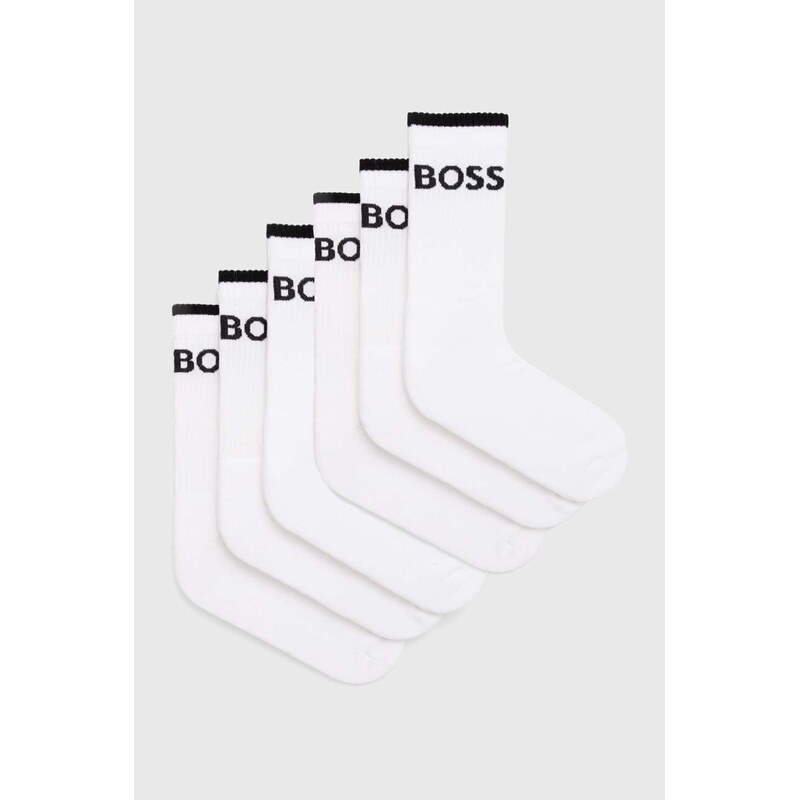 BOSS ponožky pánské 6P QS Stripe CC 6-pack