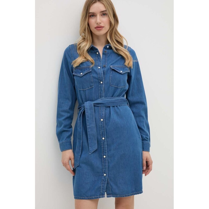 Pepe Jeans Šaty Pepe Jeans REGULAR DENIM DRESS