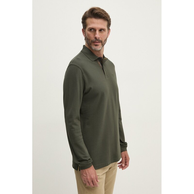 Bavlněné tričko s dlouhým rukávem Barbour