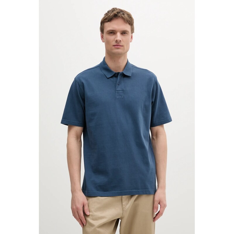 BOSS Orange Bavlněné polo tričko BOSS Orange