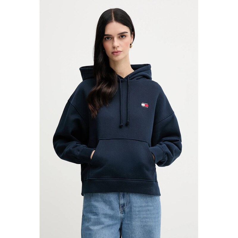 Tommy Jeans mikina s kapucí dámská bavlněná