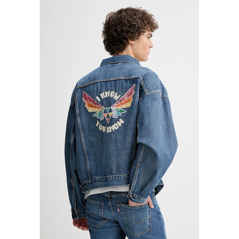 Levis Džínová bunda Levis PRIDE ONE FAMILY TRUCKER