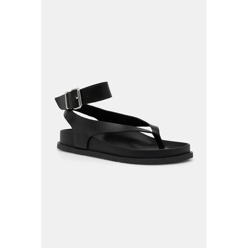 Kožené sandály Tommy Jeans TJW ANKLE STRAP SANDAL