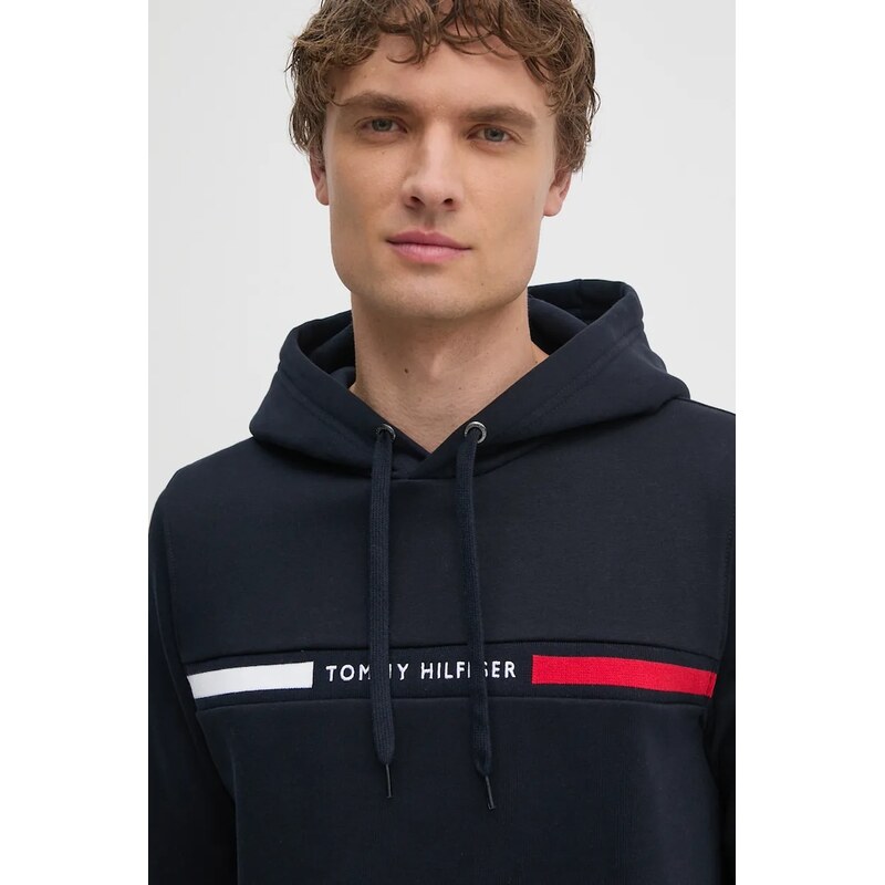 Tommy Hilfiger mikina s kapucí pánská s bavlnou