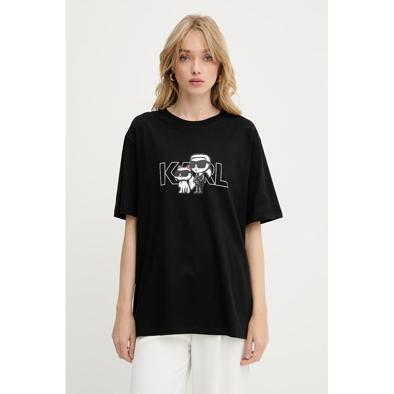 Karl Lagerfeld Bavlněné tričko Karl Lagerfeld IKON