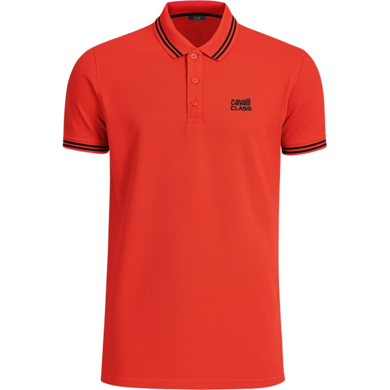 CAVALLI CLASS Ricchi Red polo tričko