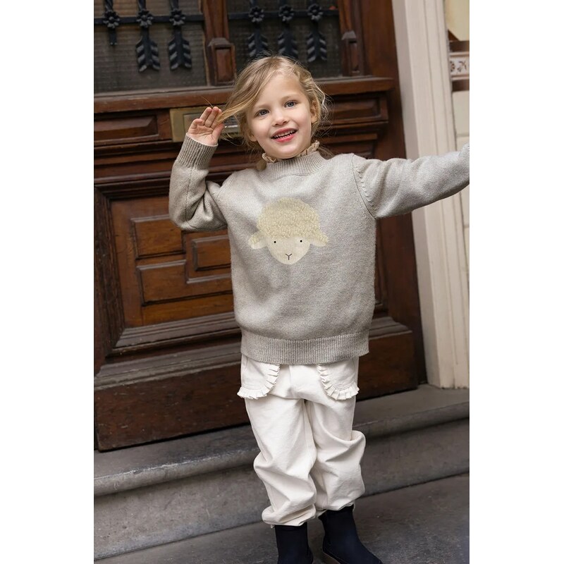 Donsje Dětský vlněný svetr Donsje Denn Merino Wool Sweater Lammy