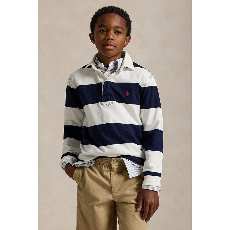 Polo Ralph Lauren Dětské bavlněné tričko s dlouhým rukávem Polo