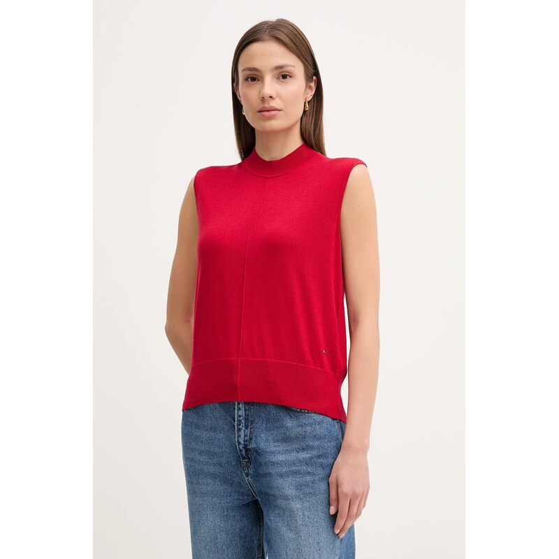 Vesta ze směsi hedvábí Tommy Hilfiger 110538589