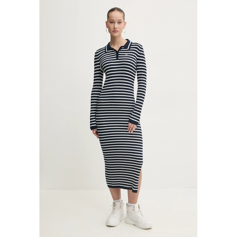 Šaty z vlněné směsi Tommy Jeans 103007447