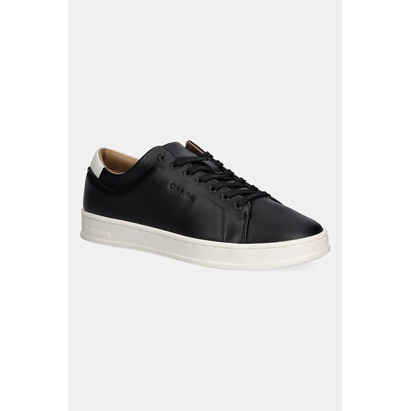 Calvin Klein Kožené tenisky Calvin Klein PURE LOW LACEUP CUPSOLE