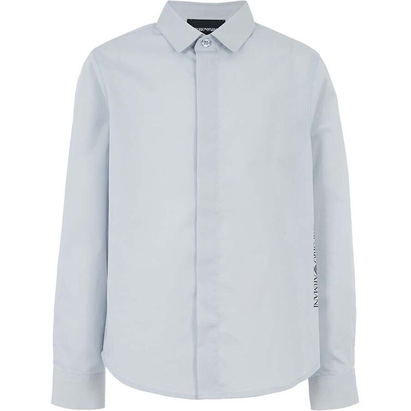 Emporio Armani Dětská bavlněná košile Emporio Armani