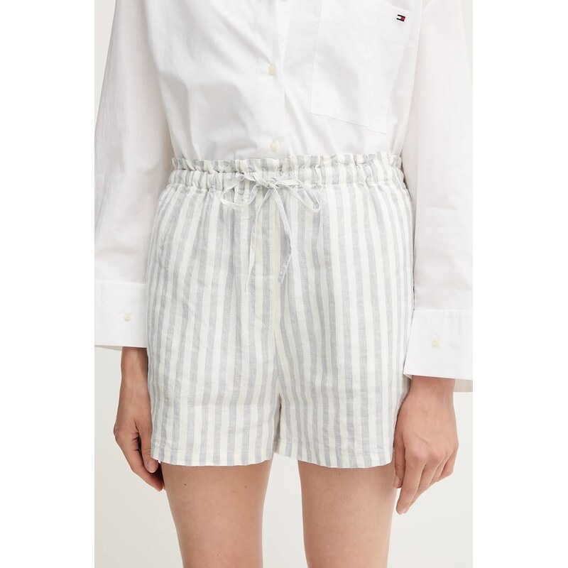 Lněné kraťasy Tommy Hilfiger