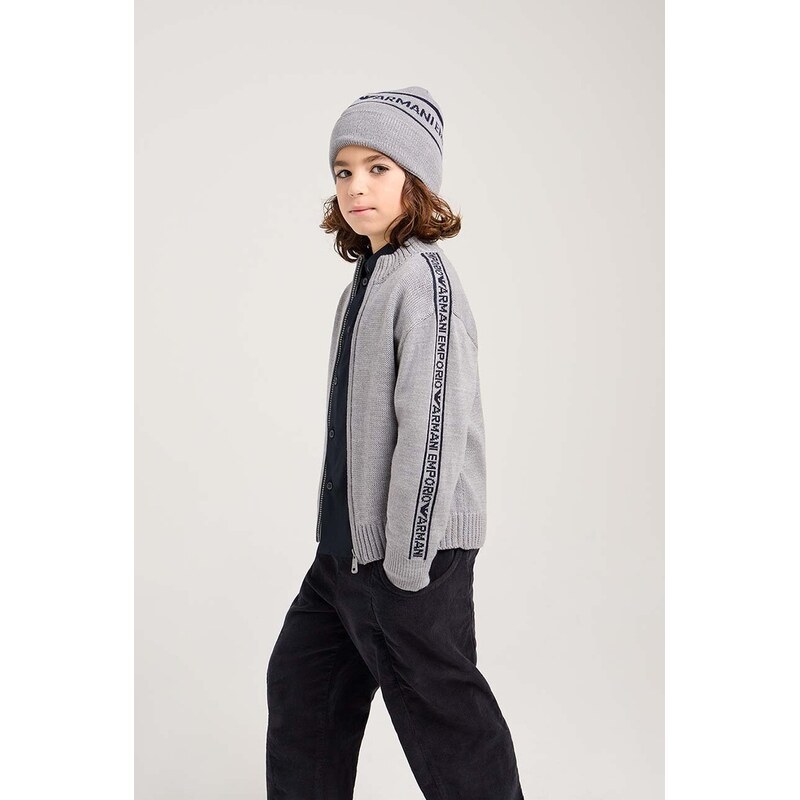 Emporio Armani Dětský vlněný kardigan Emporio Armani
