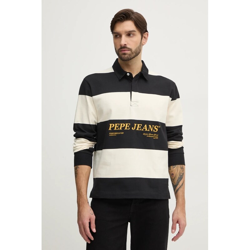 Bavlněné tričko s dlouhým rukávem Pepe Jeans BRANDON 103022153