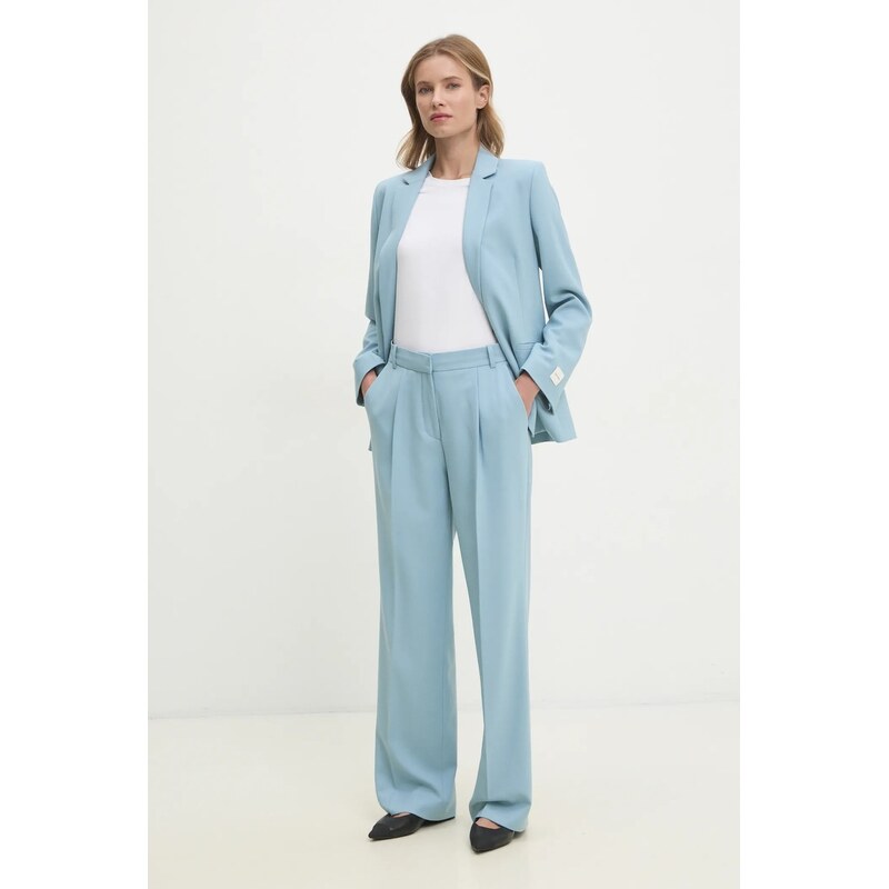Calvin Klein Kalhoty s příměsí vlny Calvin Klein