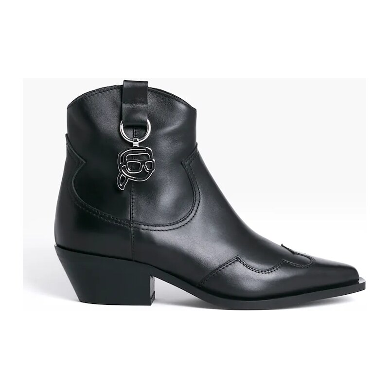 Westernové kožené boty Karl Lagerfeld KANSAS NFT 107435595