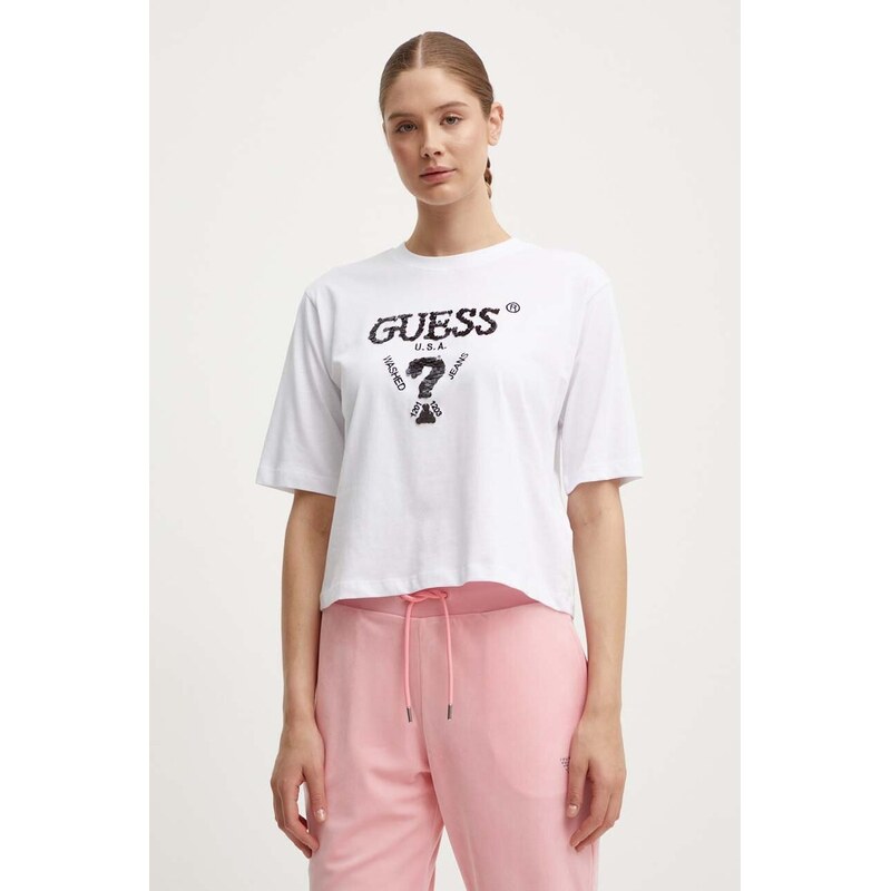Bavlněné tričko Guess AURLIE 112651717