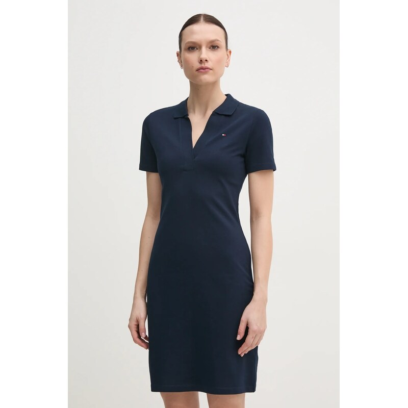 Tommy Hilfiger šaty bavlněné s elastanem 103938648