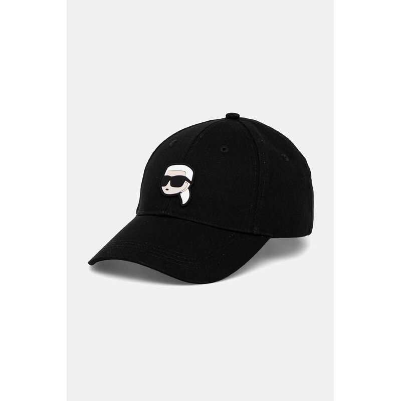 Karl Lagerfeld Bavlněná baseballová čepice Karl Lagerfeld IKON
