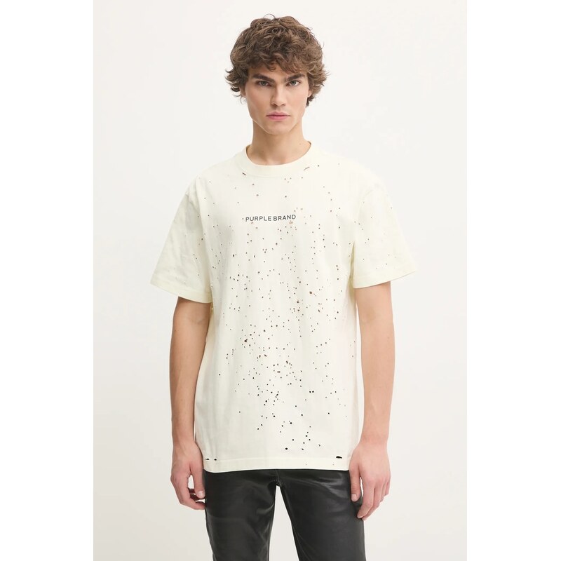 PURPLE BRAND Bavlněné tričko PURPLE BRAND HWT JERSEY SS TEE