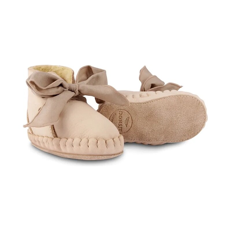 Donsje Kojenecké kožené boty Donsje Pina Organza Booties